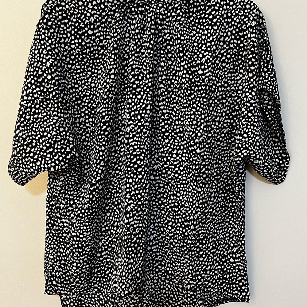 Chic Black and White Blouse
